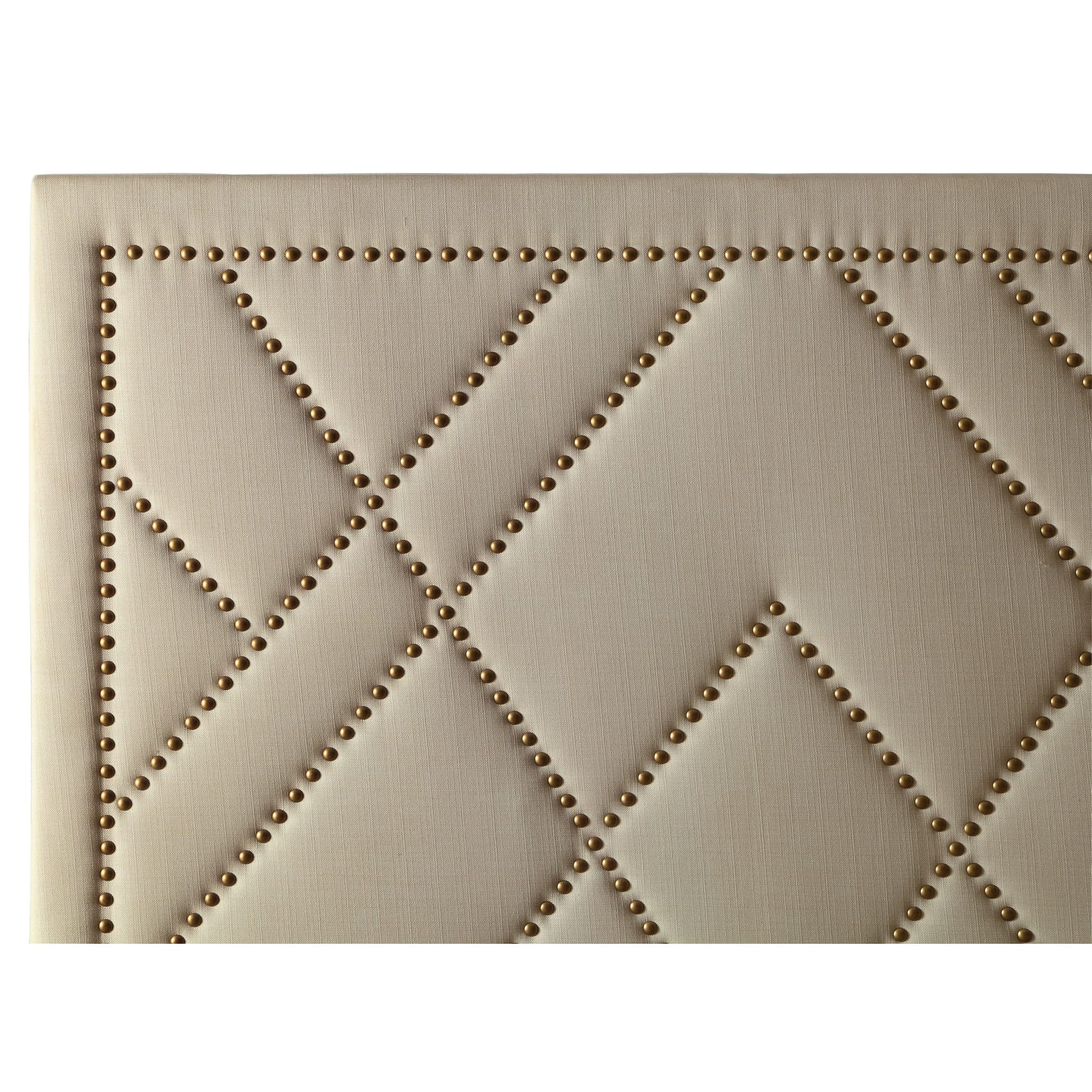 Modus Vienne Nailhead Patterned Upholstered Headboard in PowderImage 2