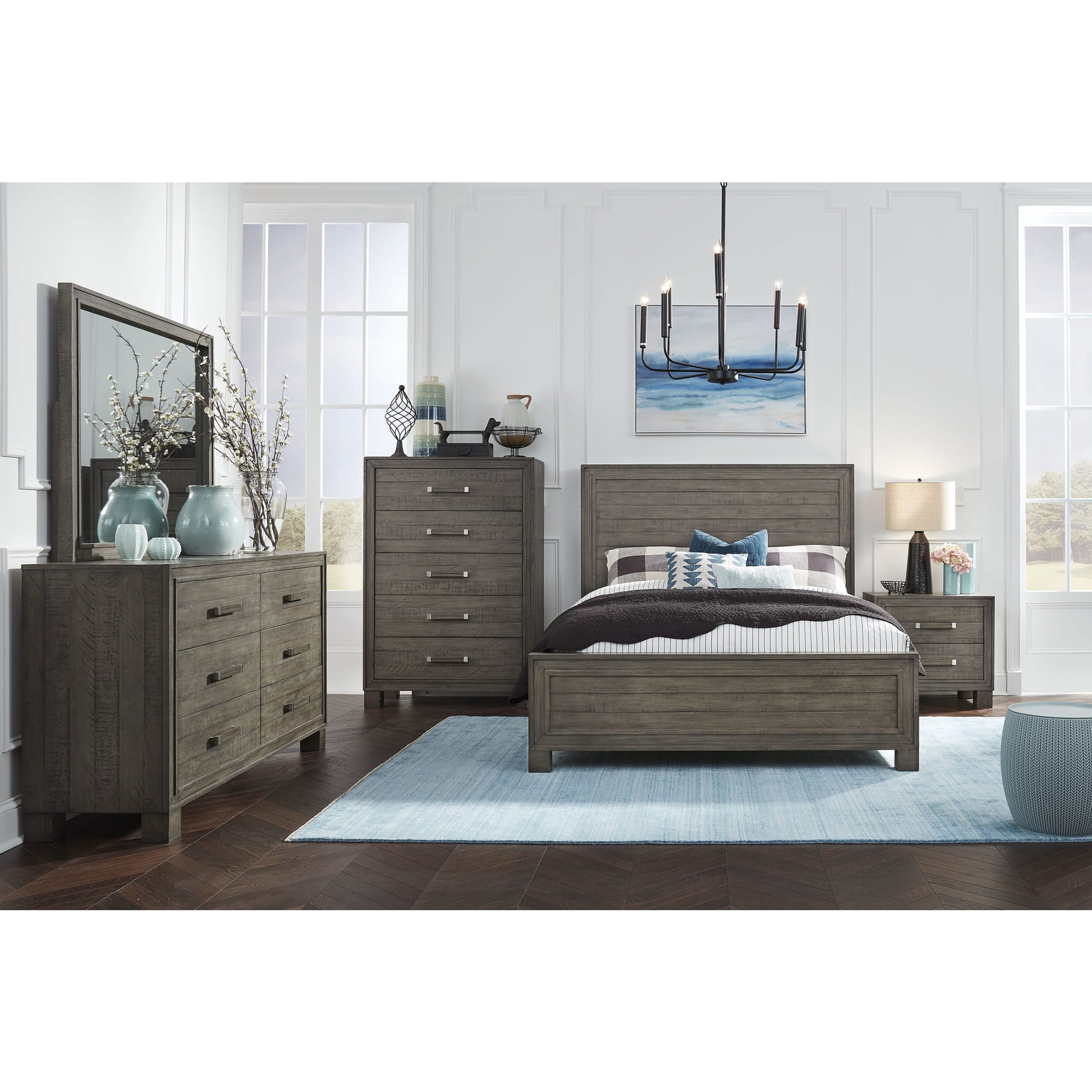 Modus William Two-Drawer Nightstand in Dusty DawnImage 1